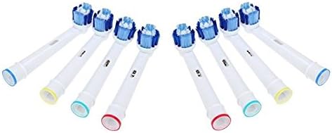 Premium Electric Toothbrush Heads Generic Replacements Compatible with Braun Oral B - New Clean Tooth Brush Head - SB-20A (8 Count)