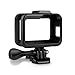 Kupton Housing Frame for GoPro Hero 8 Black Protective Shell Cage Mount Accessories for GoPro Hero 8 with Quick Pull Movable Socket and Screw (Black)