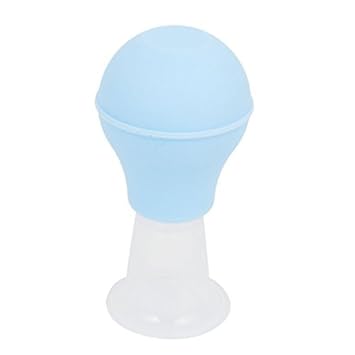 Amazon.com : Extractor de Leche Mano apretando plástico Azul Copa de succión del pezón ampliadora : Baby