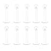 Ruifan 10PCS 16G 6mm Clear UV Flexible Acrylic 3mm Ball Labret Monroe Lip Ring Tragus Helix Cartilage Earring Stud Barbell Piercing Jewelry