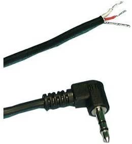 Stereo Right Angle Plug to Bare Wire 