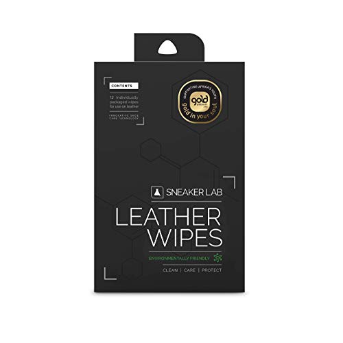 Sneaker LAB Leather Shoe Cleaning & Conditioning Wipes | 12 Individual Wipes Per Pack | Welcome To The Future Of Shoe Care
