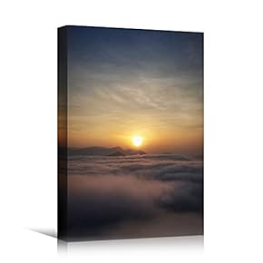 signwin Canvas Wall Art Landscape Sunset Bedroom Contemporary...