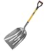 XtremepowerUS Big Scoop Aluminum Snow Shovel with Soft Grip Handle All Weather Utility Outdoor Scoop Shovel