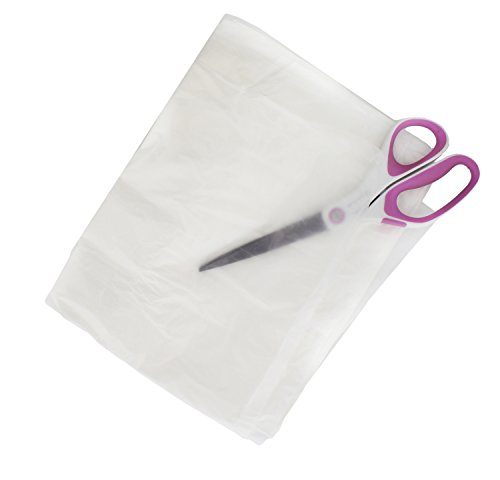 White Clear Plastic Drop Cloth 6-Pack Set, 9’ x 12’ Feet – Car Painters Protector, Floor Paint Spill Painting Protection