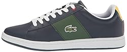 Lacoste Men's Carnaby Legacy Sneaker, NVY/GRN, 11.5