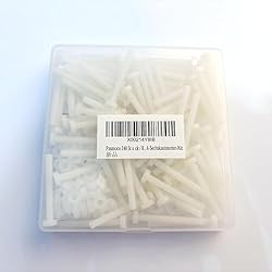 Pzsmocn 240 Pieces/80 Sets M4*35 mm Plastic White