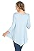Frumos Womens Tunic for Leggings Round Neck Top Aqua 2XL