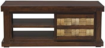 Heritage Prime Siena Solid Wood TV Entertainment Unit (Rich Brown Finish)