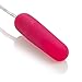 CalExotics Whisper Micro Bullet – Self Heating Wired Pocket Bullet Vibrator - Remote Control Sex Toys for Couples - Adult Egg Massager - 1.25 Inch - Pink