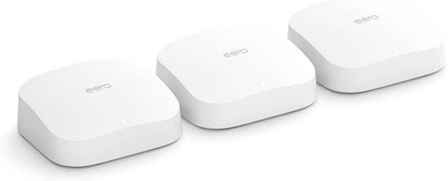 eero Pro 6 Mesh Wi-Fi 6 Router System 3-Pack Zigbee Hub 560 m²