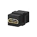 HDMI Keystone Coupler,VCE(2-PACK) HDMI Keystone Jack Insert,Gold Plated HDMI Female to Female Coupler Adapter-Black