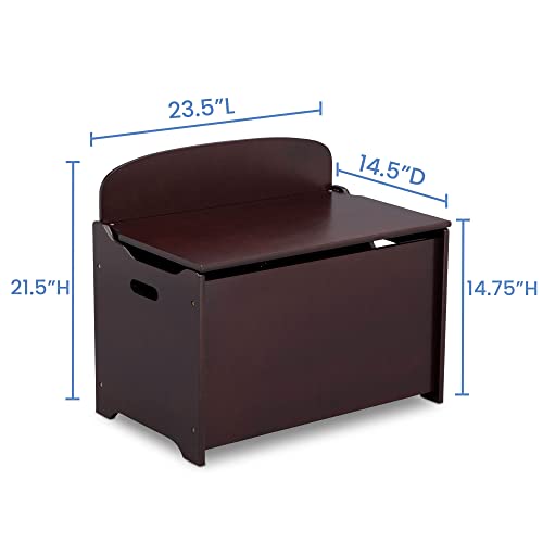 Delta Children MySize Deluxe Toy Box Greenguard Gold Certified, Dark