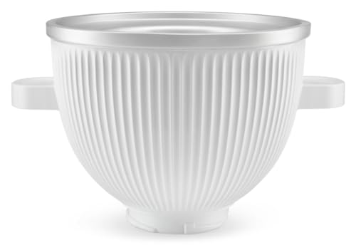 KitchenAid Accessorio Gelatiera per Planetarie, Ciotola 1.9L, Mantecatura Rapida, Dasher Ridisegnato, Compatibile con Tutti i Modelli KitchenAid Tilt-Head & Bowl-Lift