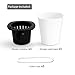 Mkono Self Watering Planters White Plastic Flower Pots for Indoor Plant L, Set of 3