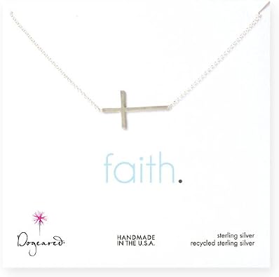 Faith Sideways Cross Necklace Discount 