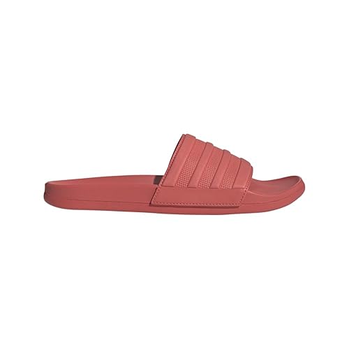 adidas Unisex Adilette Comfort Slide Sandal, Preloved Scarlet/Preloved Scarlet/Preloved Scarlet, 9 US Men