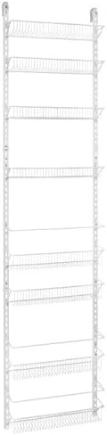 ClosetMaid Adjustable 8-Tier Wall and Door Rack, White