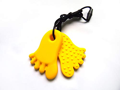 Lilâ€™ Jumbl Baby Teething Pendant | Organic Food Grade Silicone | BPA-Free (Yellow) (Certified Refurbished)