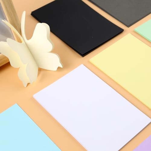 VGOODALL 100 Blatt Tonpapier, Farbigen Kopierpapier 12 Farben Bastelkarton TonPapier 13 x 18 cm für DIY Kunst Handwerk Drucken Skizzieren