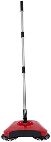 HEVENSA - Stainless Steel Sweeping Machine Push Type Hand Push Magic Broom Dustpan Handle Household Cleaning Package Hand Push Sweeper Mop