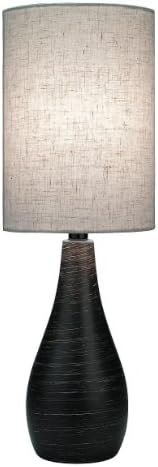 Lite Source Ls2997 Table Lamp With Tan Linen Shades Bronze Finish