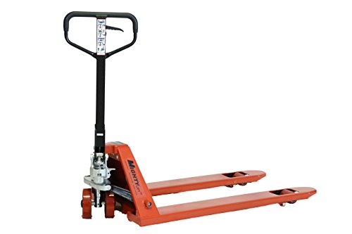 Mighty Lift ML66C Heavy Duty Higher Capacity Pallet Trucks, 27â€™â€™ x 48â€™â€™, 6600 Lbs Capacity, 50" Height, 27" width, 60" Length, 6600 Pounds Load Capacity