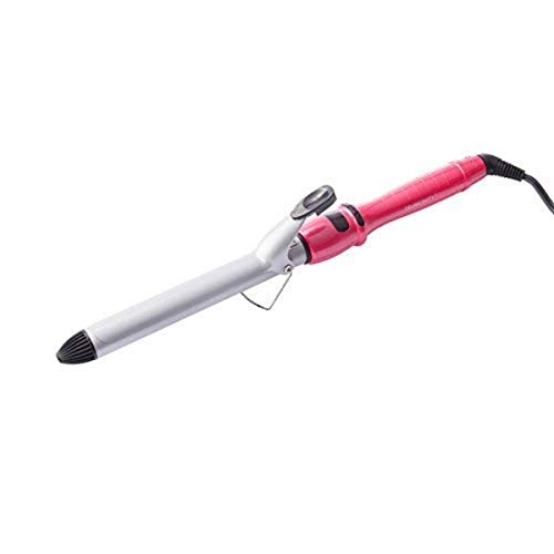 Tru Beauty, Extra-Long LCD Ceramic Curling Iron, Ideal Curling Iron for Long Hair, Fast Heat Up Adjustable High-Temperature Control - 1-Inch, Pink (Best Treatment For Curling Iron Burns)