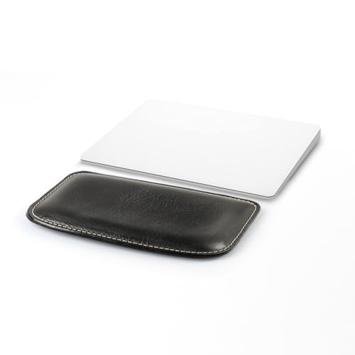 Londo Genuine Leather Keyboard Pad - Premium Ergonomic Support for Comfortable Typing at Work and Home (Black, Small)