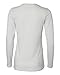 Bella Ladies Long Sleeve Crew Neck Jersey T-Shirt, White, Medium