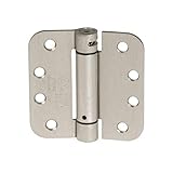 Ilyapa Self Closing Door Hinges, 2 Pack, Satin