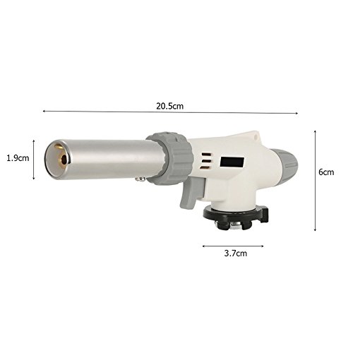 Heyue Metal Flame Gun Welding Gas Torch Lighter Heating Lgnition Butane Portable Camping Welding Gas Torch for crème brûlée DIY Soldering Outdoor BBQ (not include the tank)