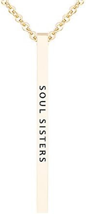 Me Plus Inspirational Soul Sisters Positive Message Mantra Vertical Bar Pendant Necklace