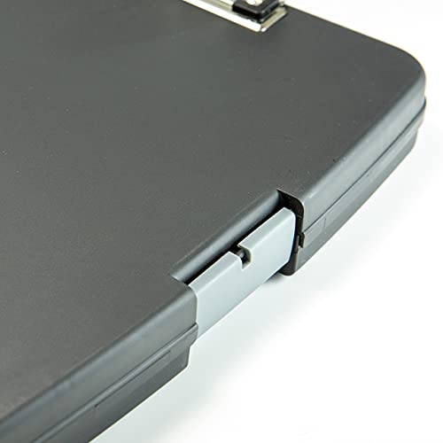 Officemate Ringbinder Clipboard Storage Box, Charcoal (83309), 13" x 10