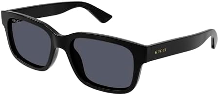 Amazon.com: Gucci GG1582SK 001 Sunglasses Men's Black/Grey Lenses