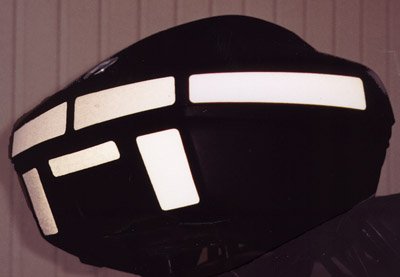 Moto Equip Black Reflective Sticker Kit made from 3M Scotchlite Vinyl tape for BMW R1100RT R1150RT R1100RS R1150RS Top Case ME-RK-4 - Thumbnail 2