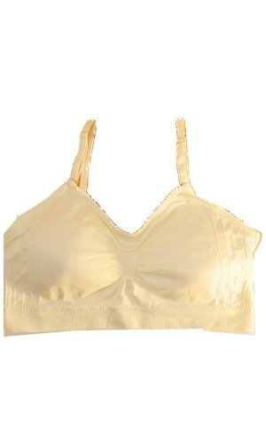 Seamless Removable Strap Bra,One Size,1 Pack: Ivory