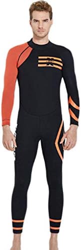 DIMPLEYA Diving Suit Man Surfing Suit Long Sleeve Surfing Kayak Sailing Insulation Cold And Flexible Adjustable Neck Swimming Wet Suit One Piece Wetsuit