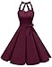 DRESSTELLS Vintage 1950s Rockabilly Polka Dots Audrey Dress Retro Cocktail Dress