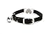 Black Heart Bling Cat Collar with Safety Belt and Bell 8-11 Inches