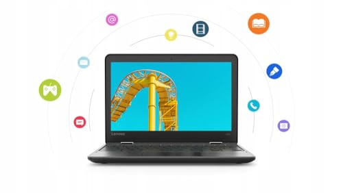 Lenovo 300E Gen2 Touchscreen Chromebook Laptop, 11.6in 2-in-1 Computer, AMD A4-9120, 32GB SSD, 4GB RAM, Chrome OS, Japanese Keyboard (reacondicionado)