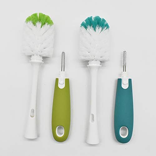 Bottle Brush with Nipple Cleaner, 2 Pack
