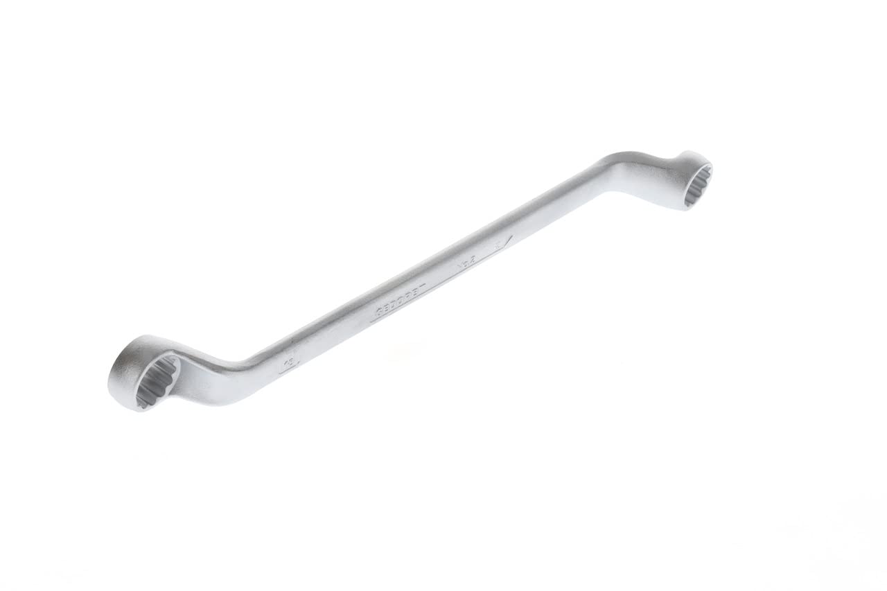 GEDORE Double-ended ring spanner, AF 16+18 mm, Offset, 5° angled, Slender, Bi-hex, UD profile, Spanner, 2 16X18
