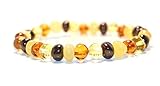 Adult Baltic Amber 7.5 Inch Bracelet by Momma Goose (Multi)