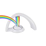 Happy Firefly Night Light Rainbow Projector Relaxing Kids Bedside Lamp 5 LED Bulbs 2 Modes