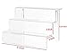 CY craft Acrylic Riser Stand Shelf ,3 Steps Display Shelf for for Amiibo Funko POP Figures,Cupcakes,Spice,Cabinet, kitchen Countertops,9x6.25x6 Inch,Clear ,Pack of 1