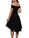 SEENFUN Women's Casual Off Shoulder Sleeveless Prom Party Dress
