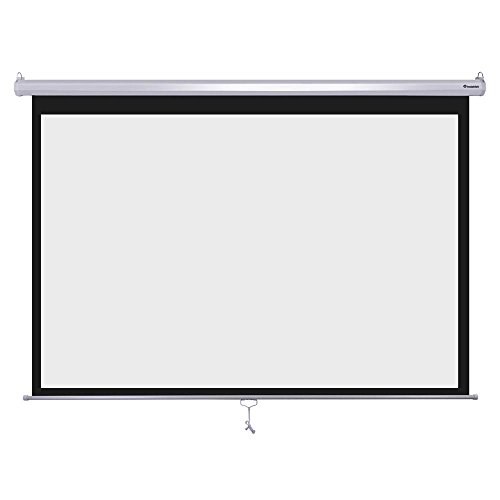Instahibit-100inches-Diagonal-169-Manual-Pull-Down-Projection-Screen-Self-Locking-87-x-49-White