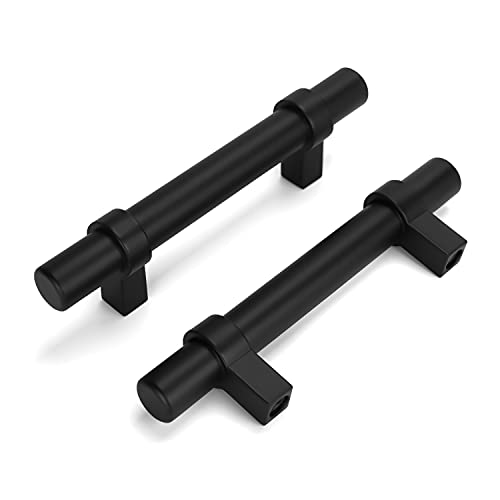 POWPULL 10Pack 3in Black Cabinet Pulls Matte Black