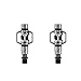 CRANKBROTHERs Crank Brothers Eggbeater 2 Hangtag Bike Pedals with Premium Cleats and Bicycle Shoe Shields Set (Black)thumb 1